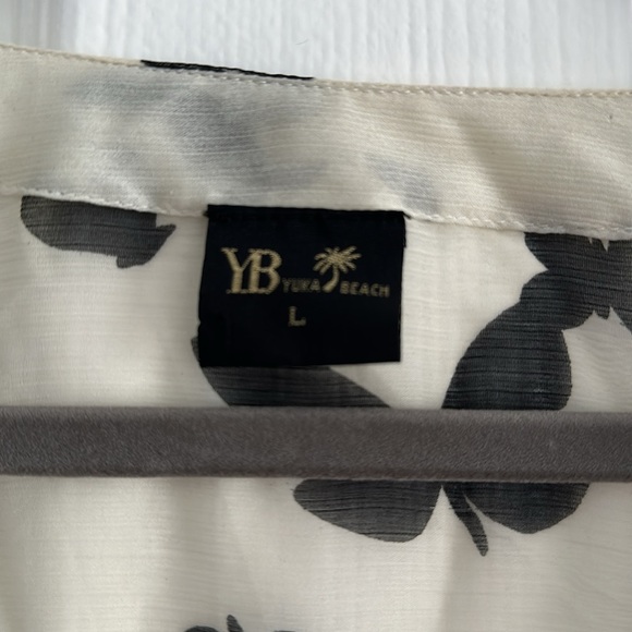 YUKA Beach swimsuit, cover up, sheer size large beautiful! - Picture 2 of 3